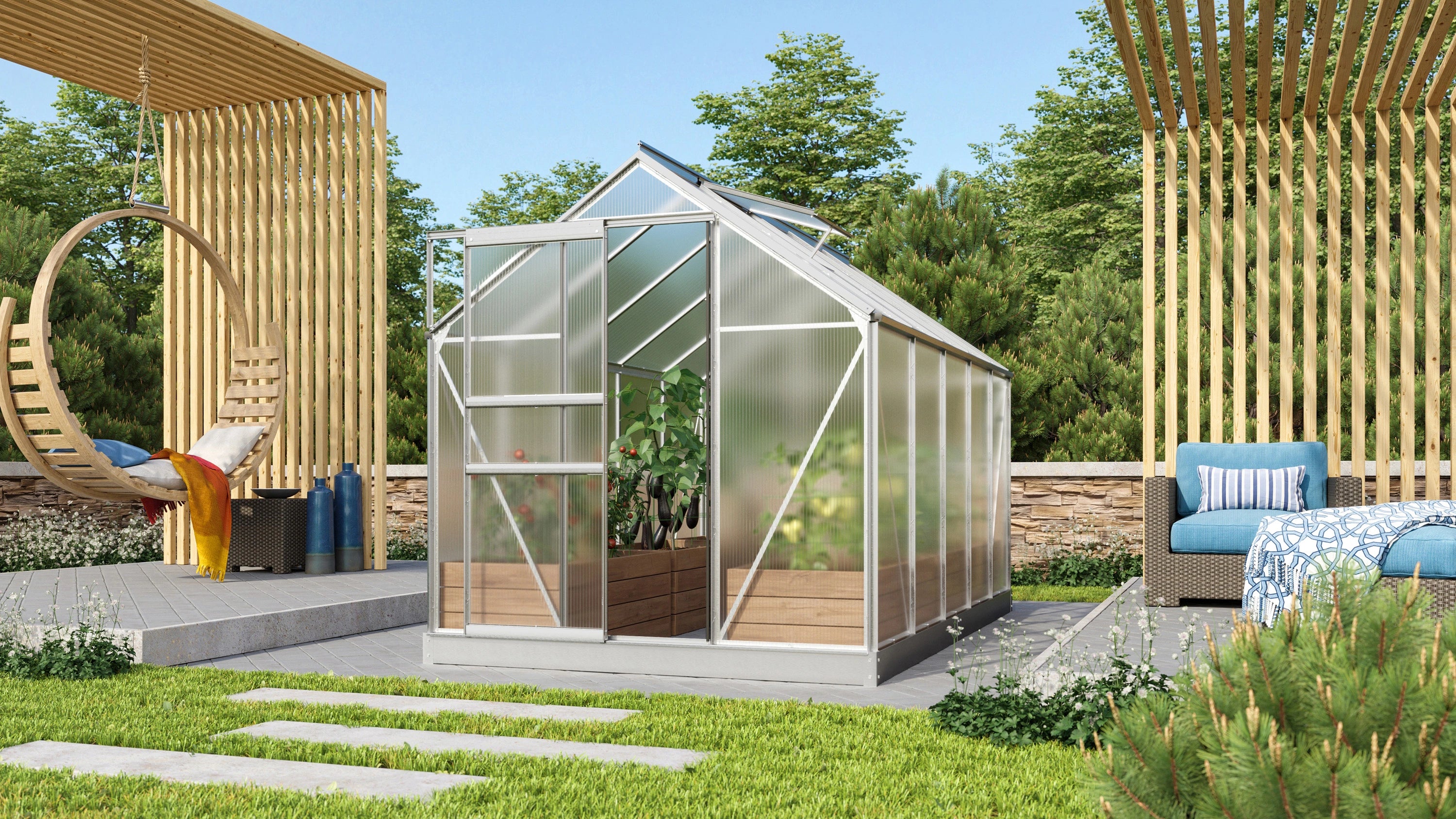 serre tomate polycarbonate