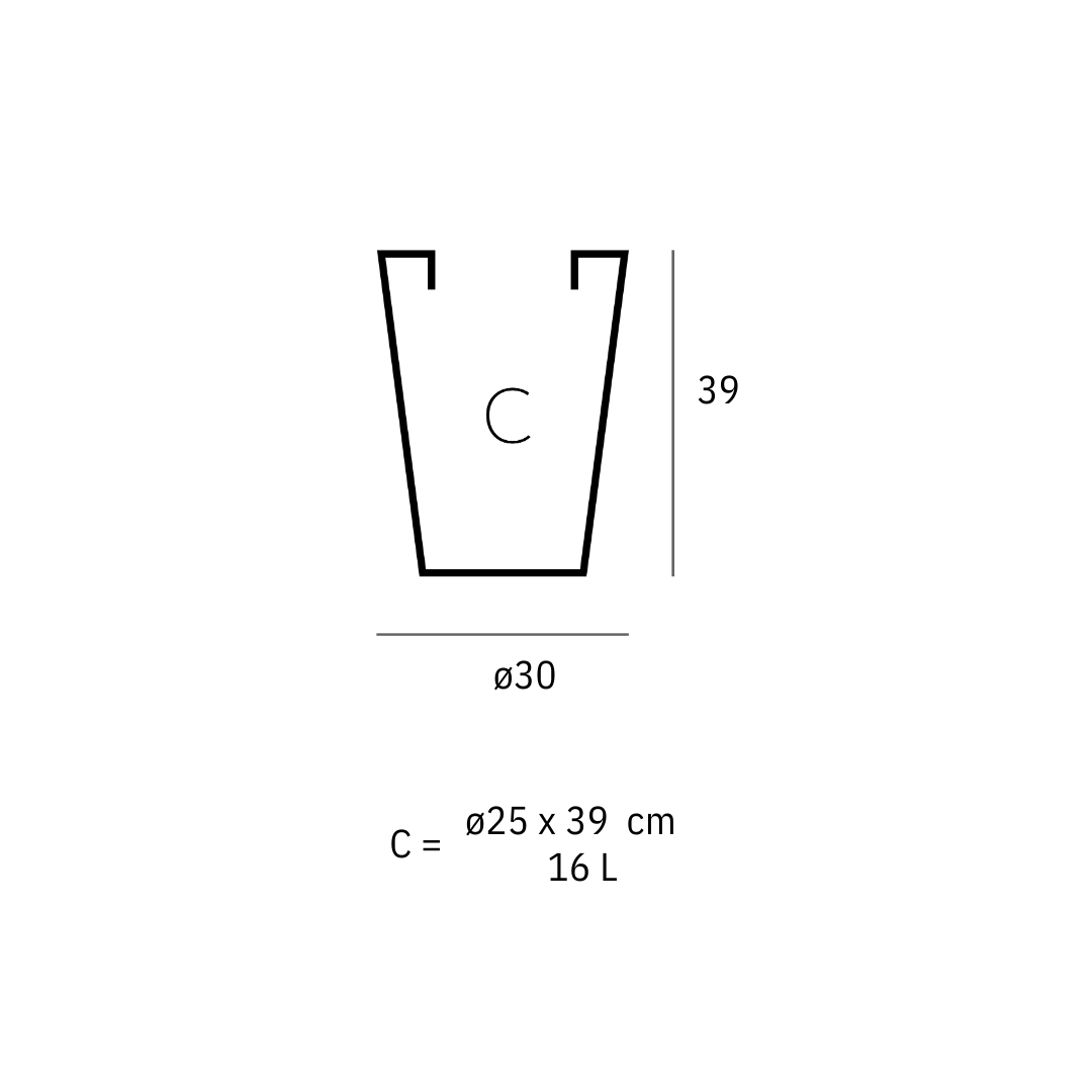 Pot - Cono Alto