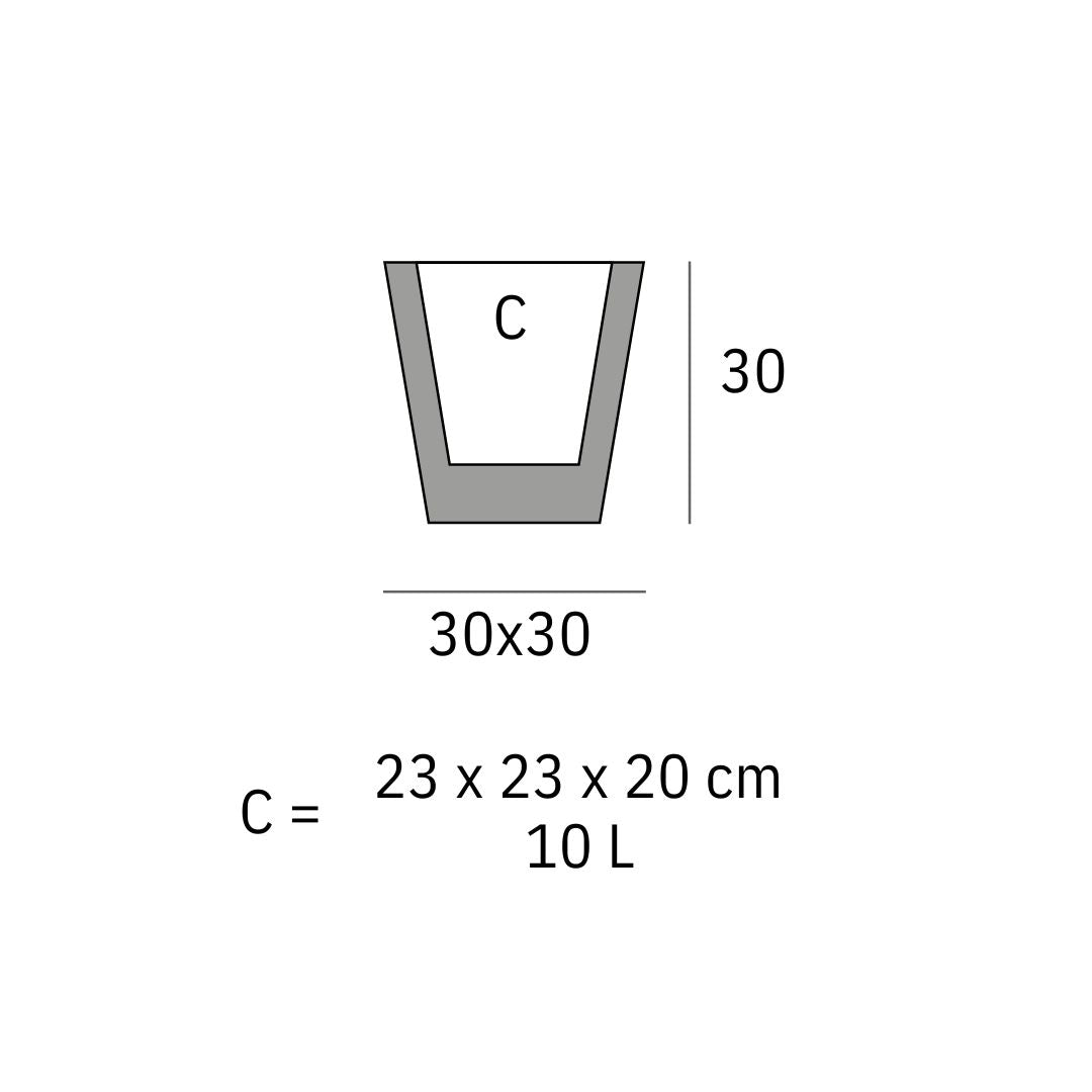 Pot - Cono Cuadrado