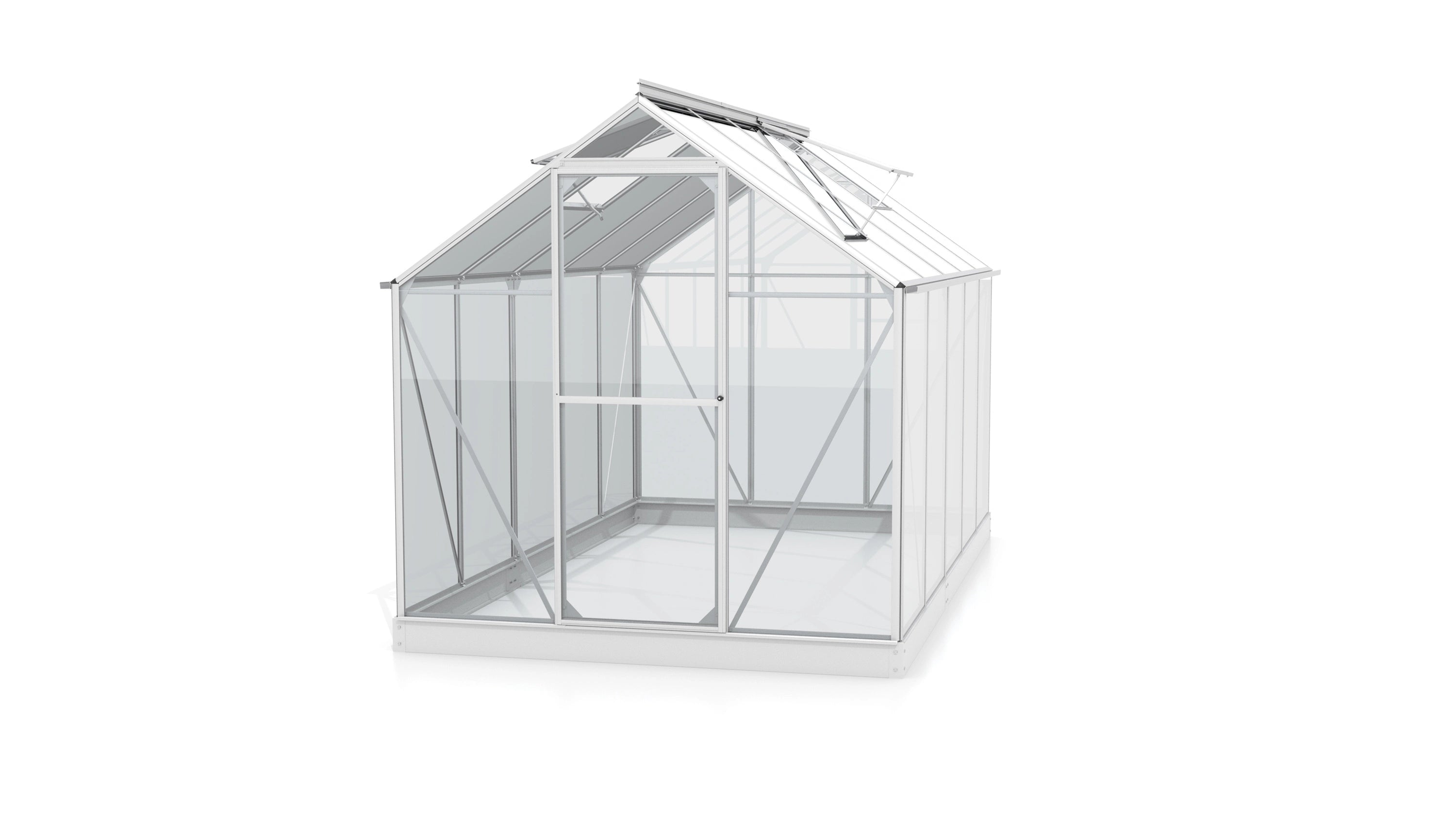 serre de jardin en aluminium et verre securit