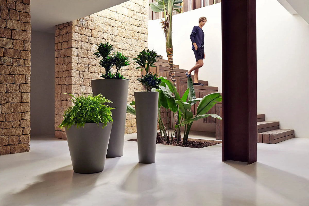 Pot 1m de Hauteur Rouge - Garantie 2 ans – Pots de Fleurs and Co