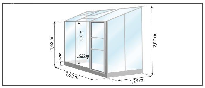 Serre - Mélissa 2,5m²