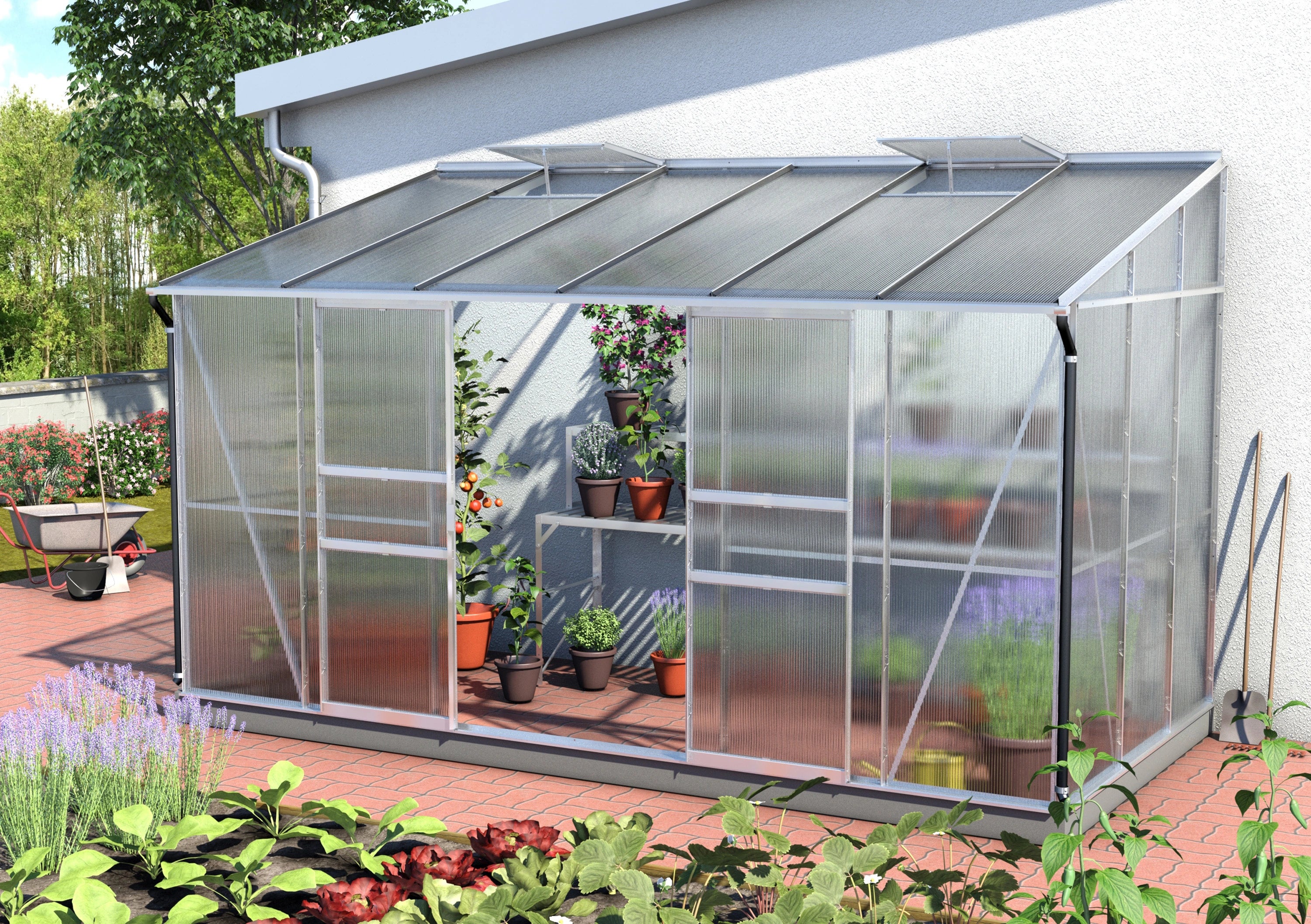 serre veranda adossée polycarbonate