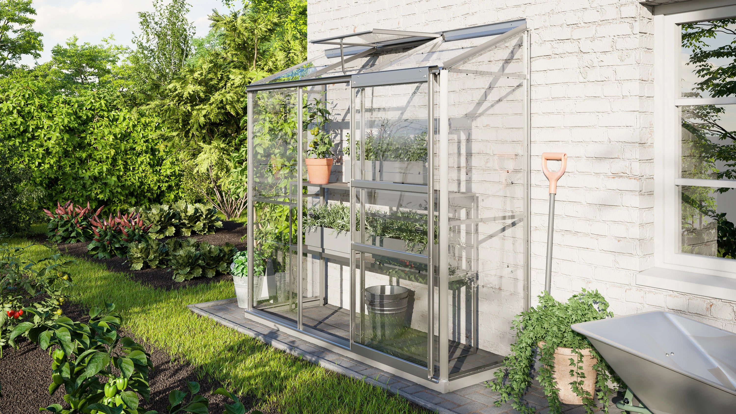 demie serre de balcon en verre