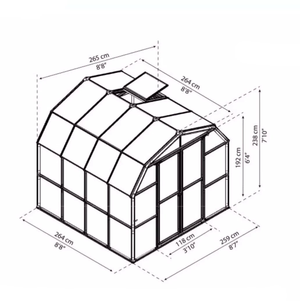 serre-ppolycarbonate-transparent-dimensions