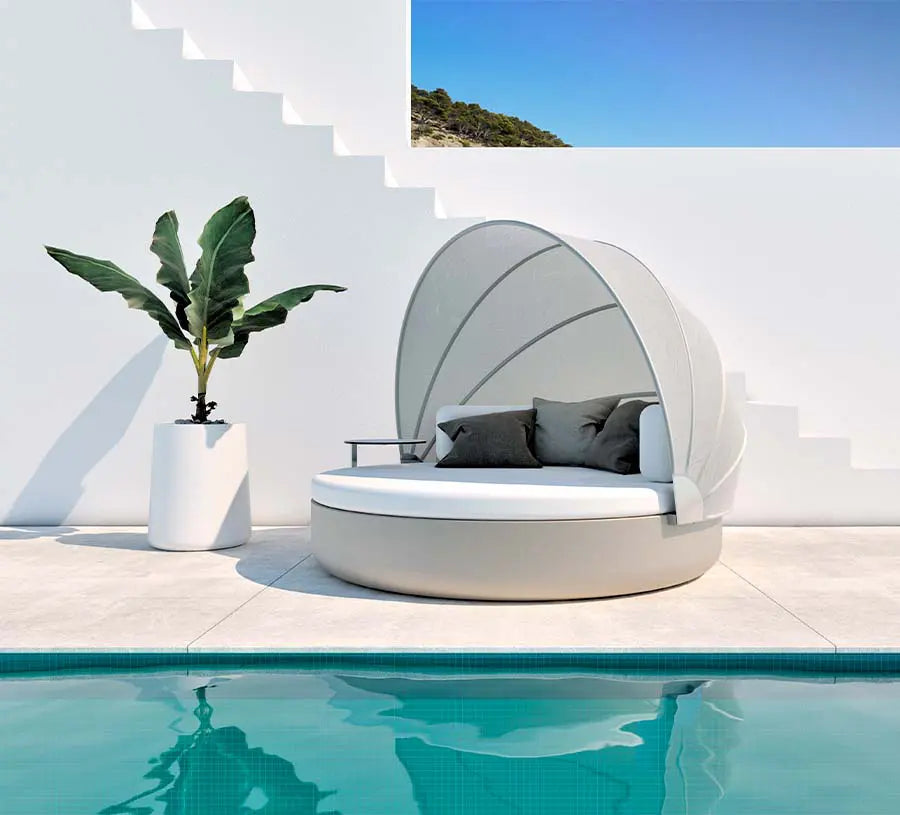 pot de fleurs blanc en plastique ulm collection ramon esteve