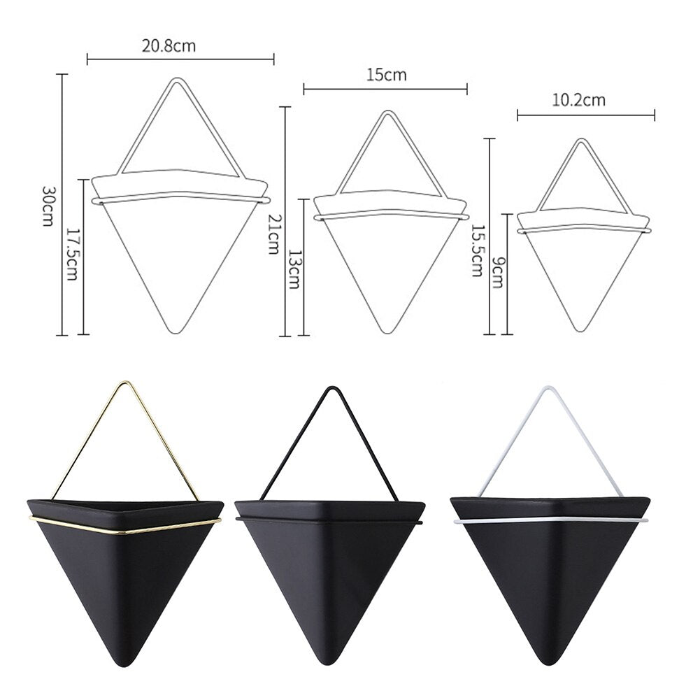 Pot de Fleurs Mural <br> Déco Géométrique