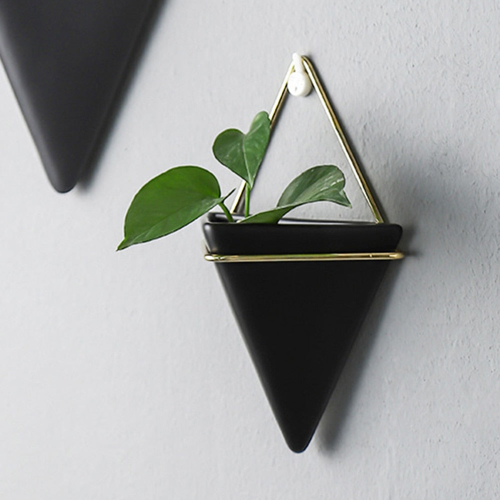 Pot de Fleurs Mural <br> Déco Géométrique