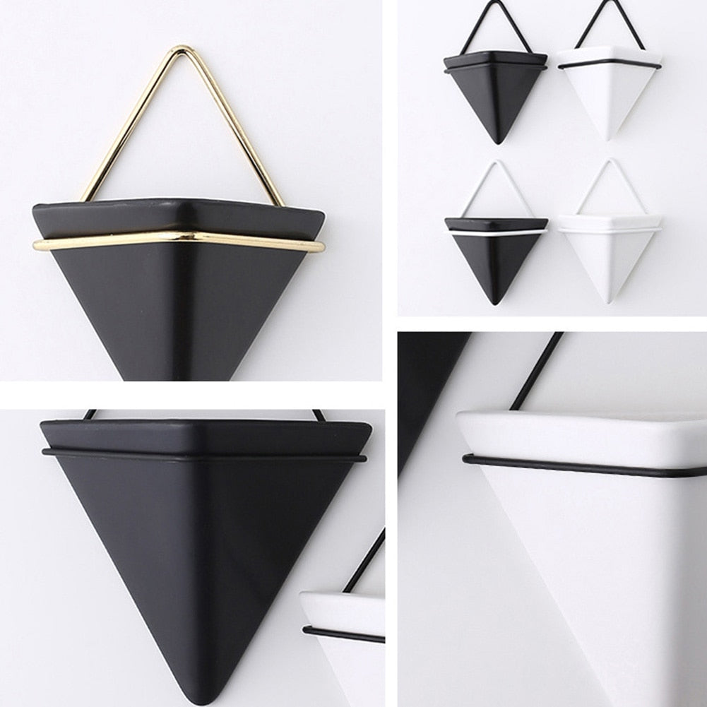 Pot de Fleurs Mural <br> Déco Géométrique