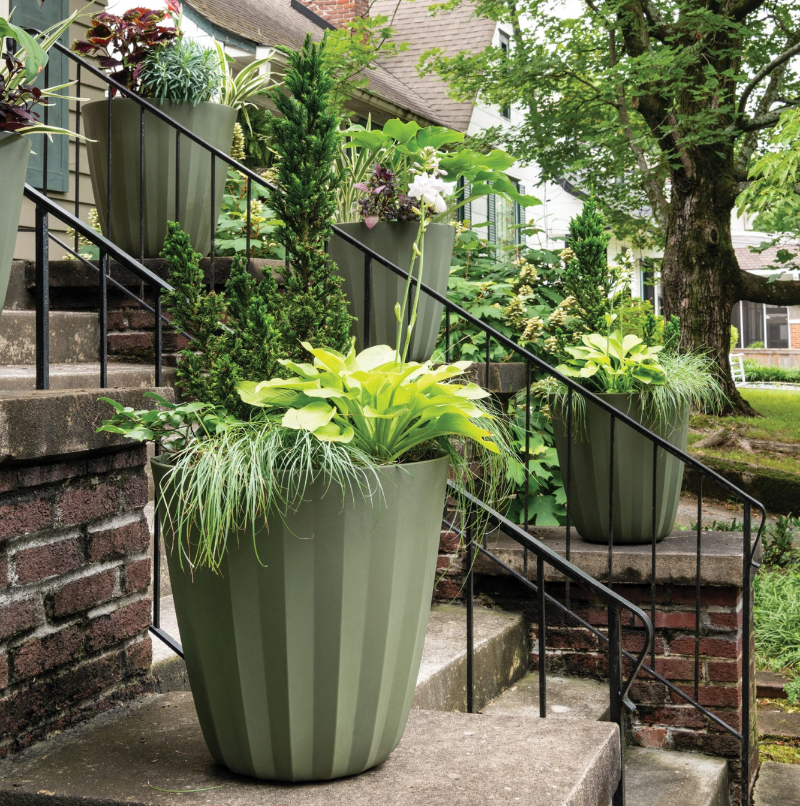 grand pot plante Grand Pot de Fleurs Vert – Pots de Fleurs & Co
