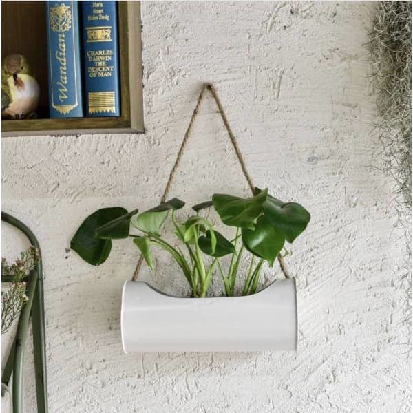 jardinière murale blanche