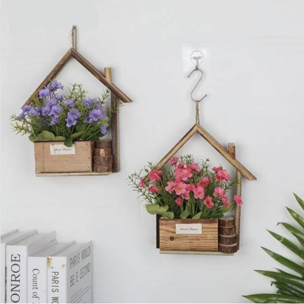 pot de fleur mural maison
