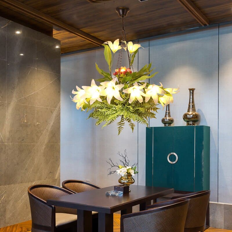 Lustre luminaire Végétal