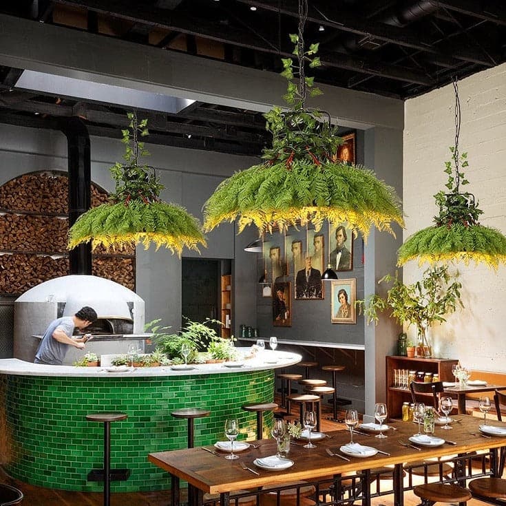 Plafonnier luminaire Végétal