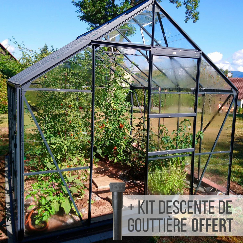 serre aluminium noir