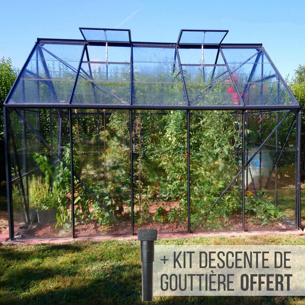 serre aluminium noir