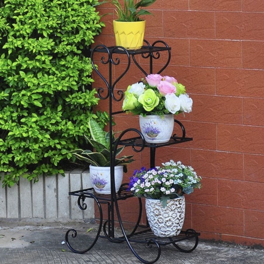 support-fleurs-fer-forge