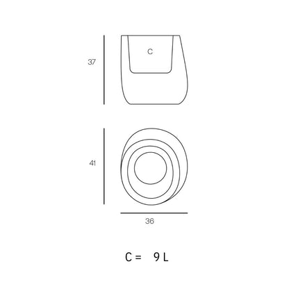 Pot - Stone LED