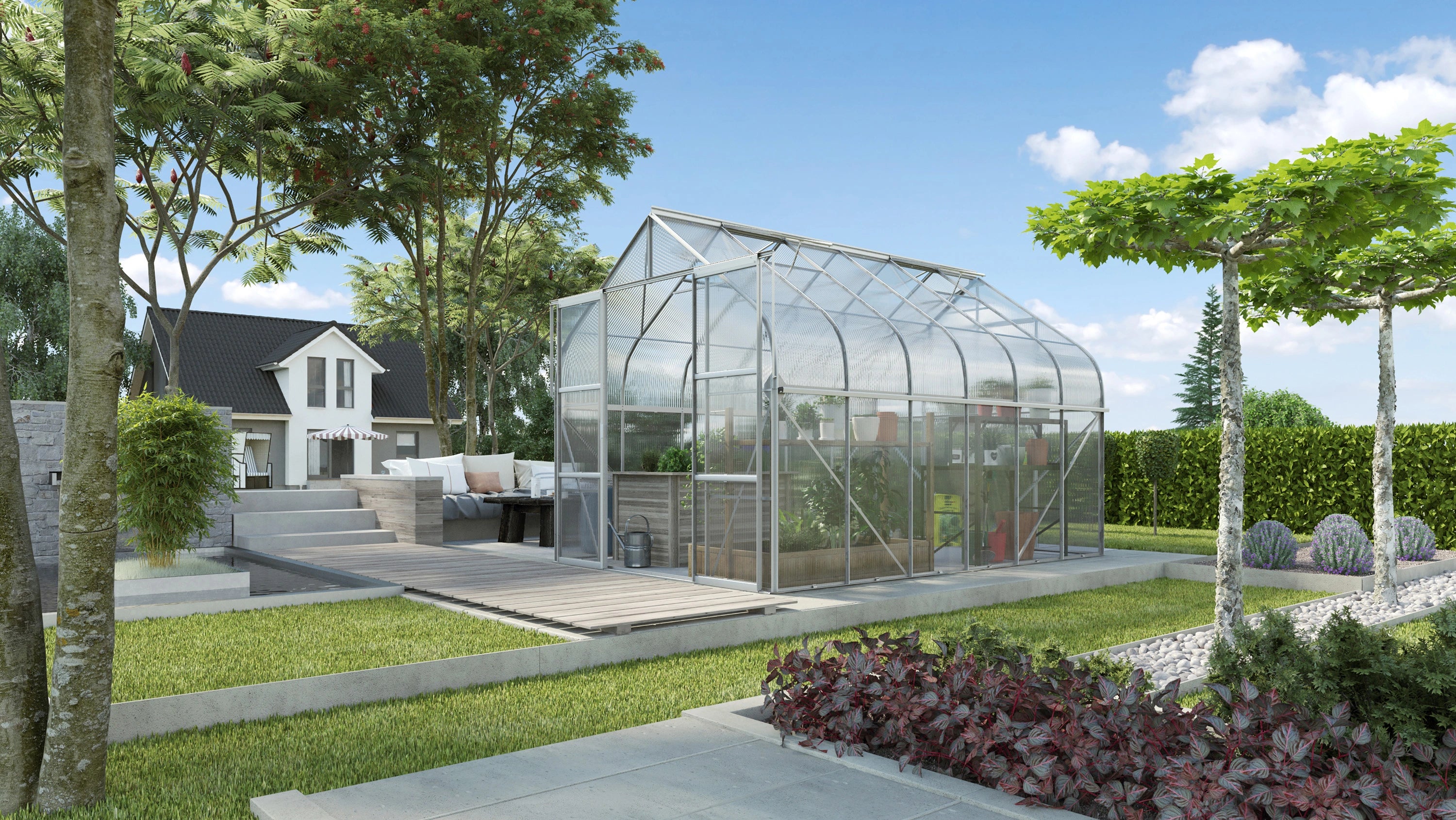 serre autonome polycarbonate 