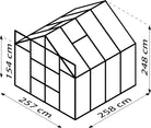 serre carré polycarbonate