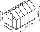serre de jardin en aluminium et verre securit