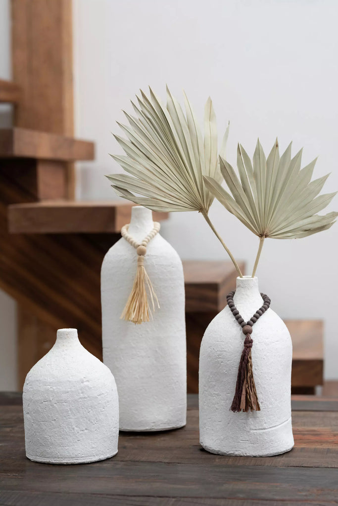Bouteille-Vase-Ceramique-blanc-original