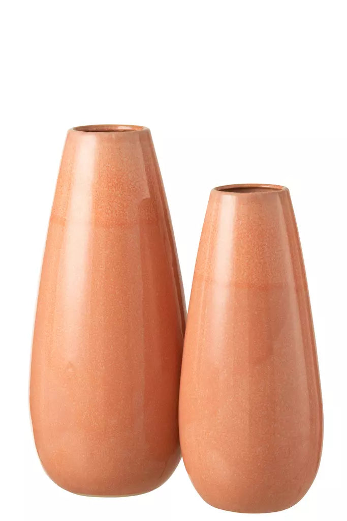 Vase-Céramique-Orange
