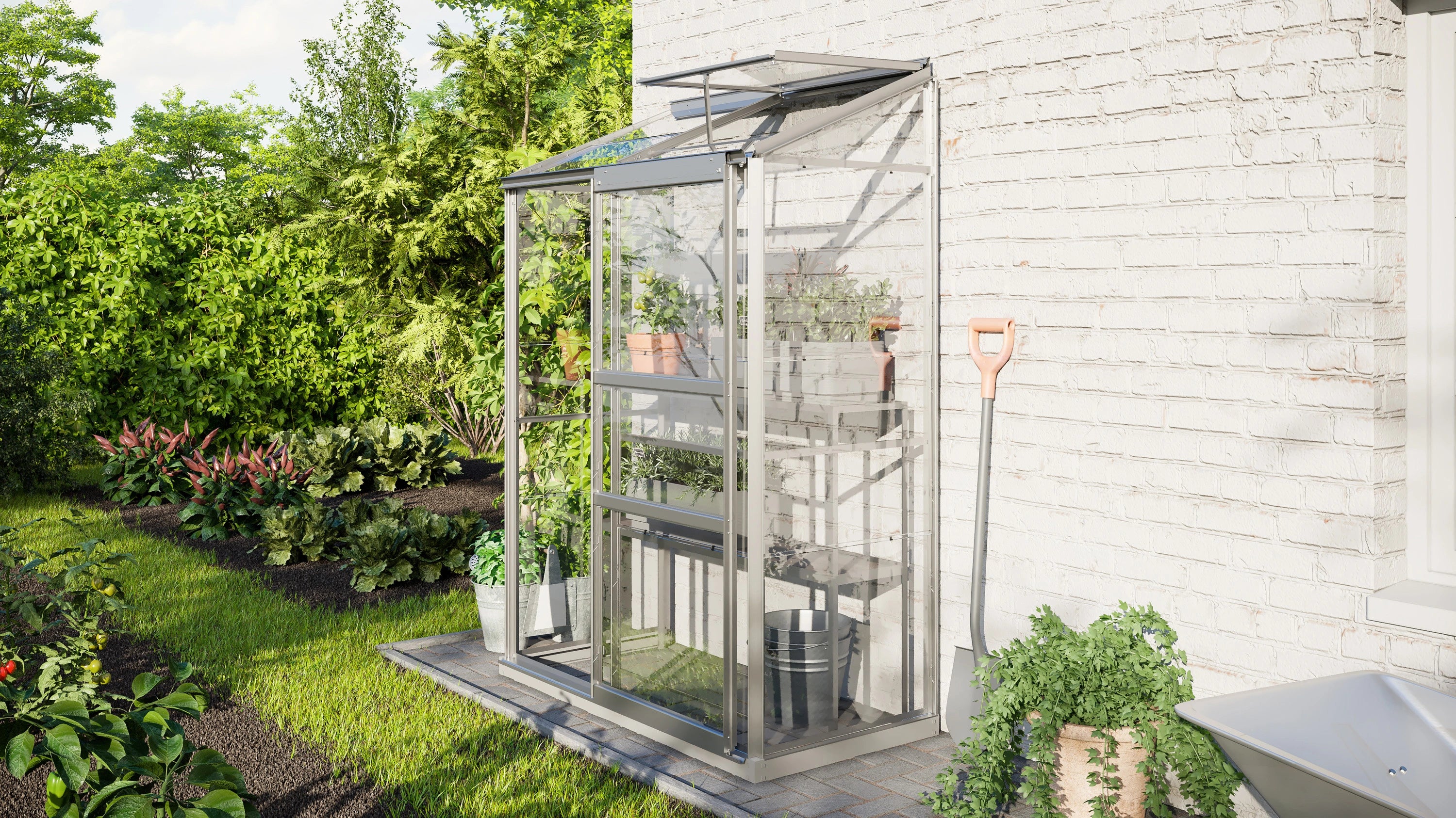 mini serre de balcon en verre 