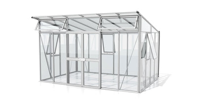 serre en verre 1 pente