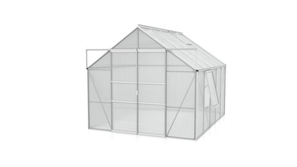 serre en polycarbonate porte centrale 