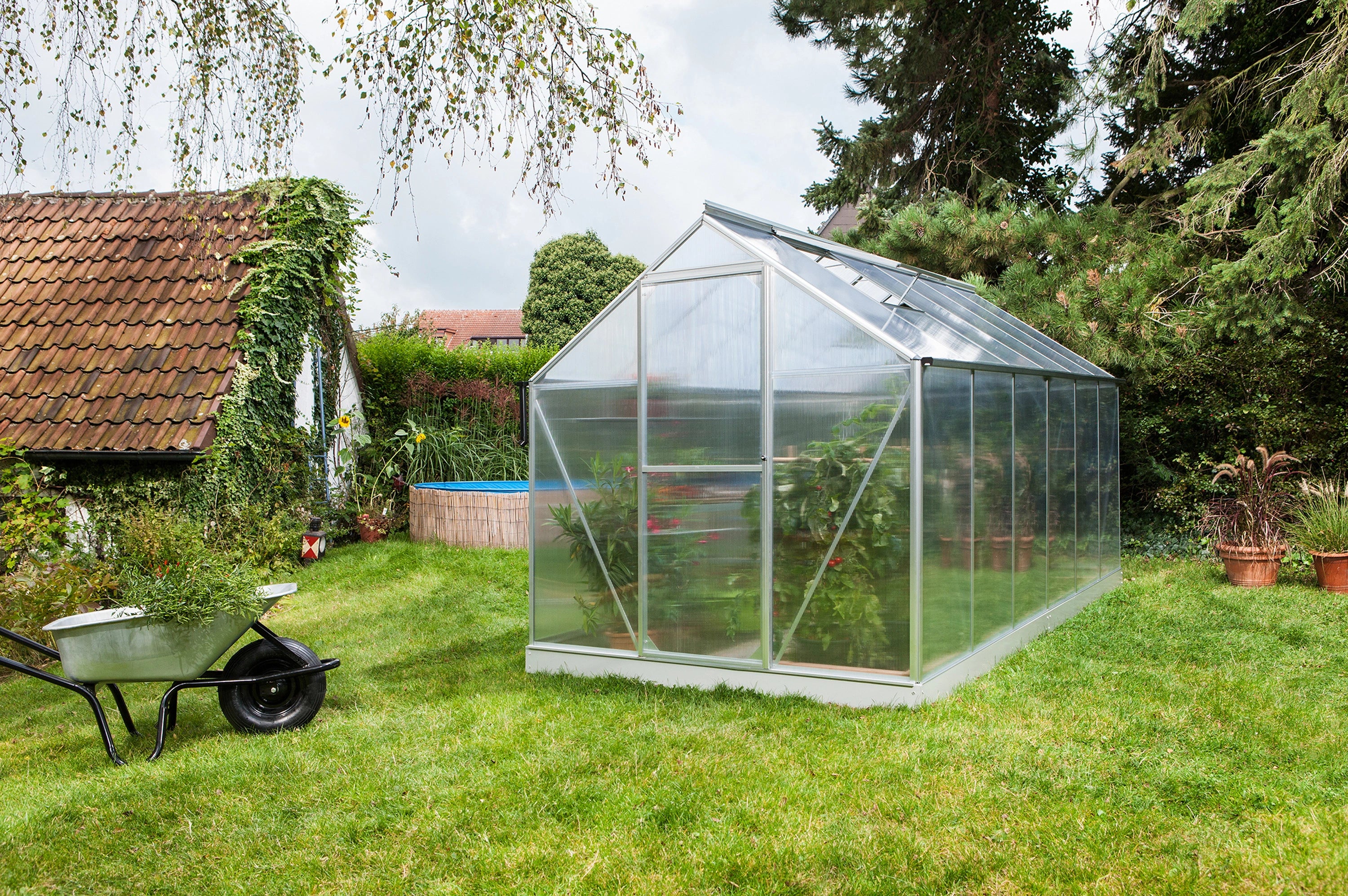 serre de jardin anthracite 7m2 