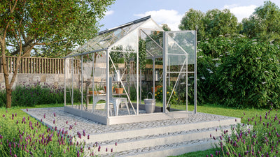 serre jardin aluminium verre trempé 