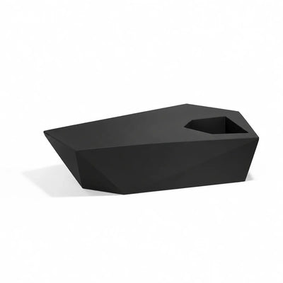 Jardinière FAZ Bench, coloris noir, sans coussin, sur fond blanc