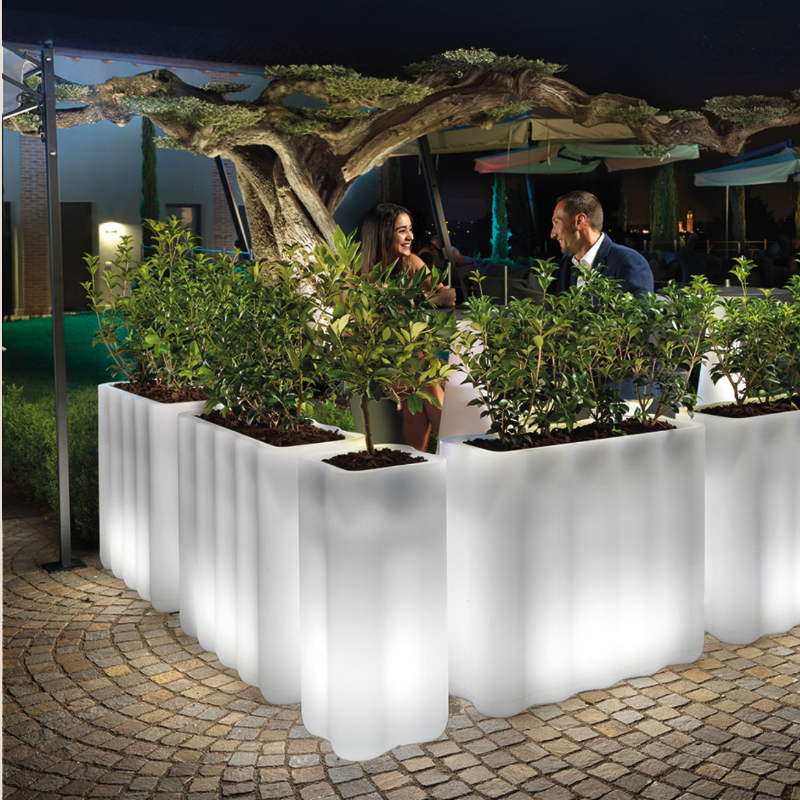 Jardinière Terrasse Nébula LED - Jardinière Lumineuse