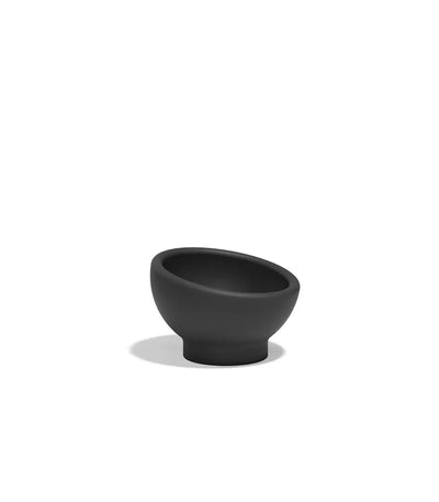 Pot de fleurs Luna, ø40x27 cm, coloris noir, sur fond blanc