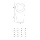 Pot Éclairage Easy LED - Pot de Fleurs Éclairage LED - Lyxo