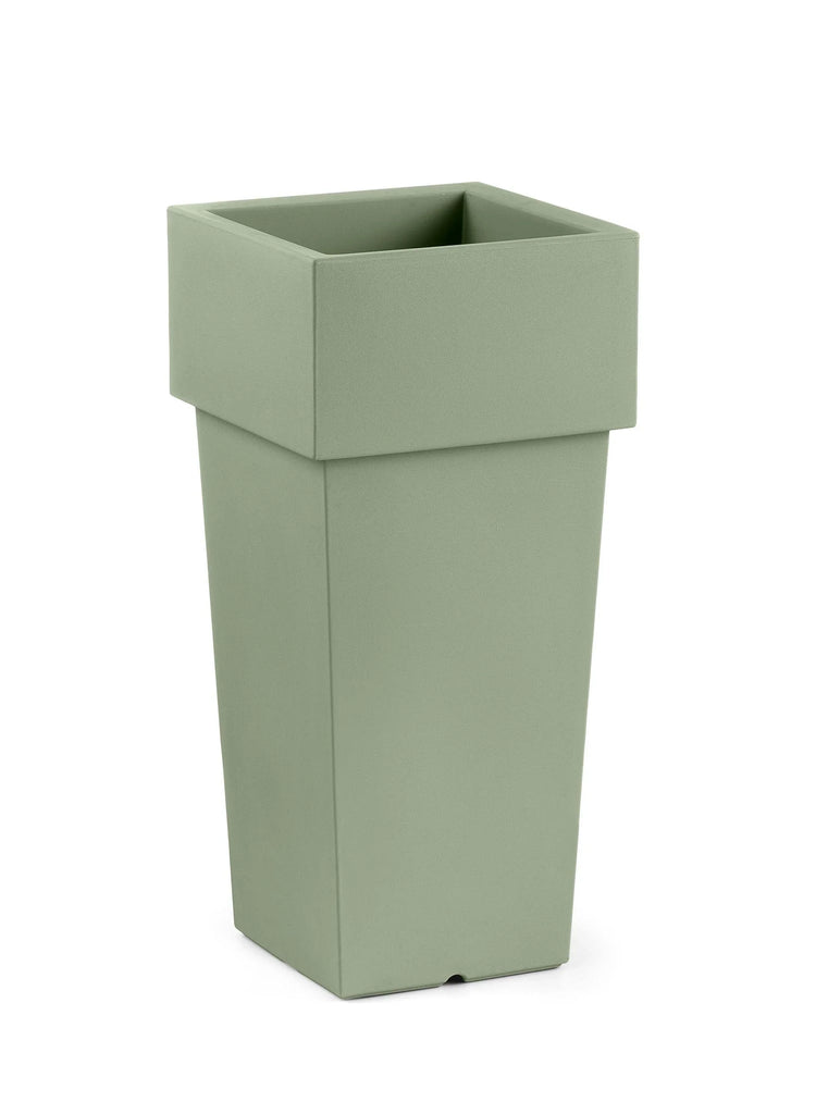 Pot Gemini Carré - 70 cm / Jade - Cache Pot Carré Haut