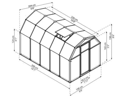 serre-jardin-hivernage-polycarbonate-dimensions