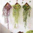 pot de fleurs mural en bois
