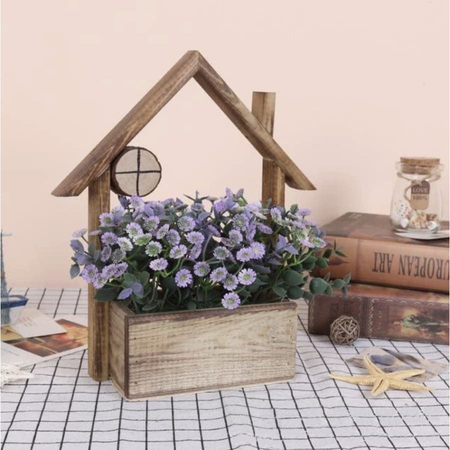 pot de fleur mural forme maison