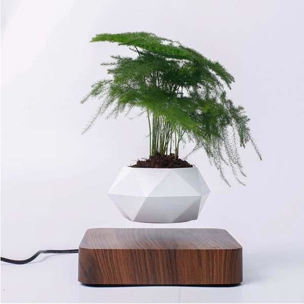 Cache pot lévitation magnétique