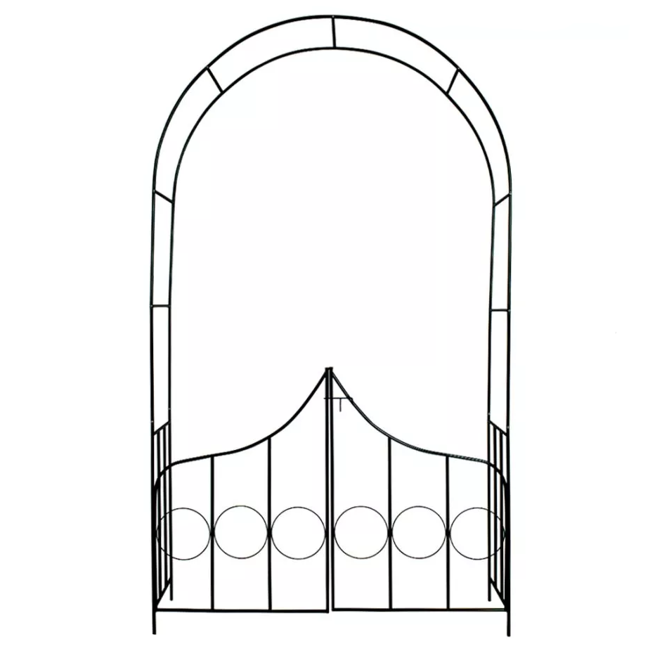 Arche de Jardin en Fer Forgé avec Portillon