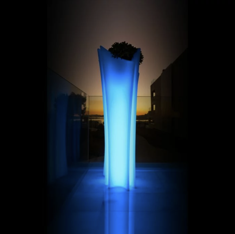 pot design led bleu