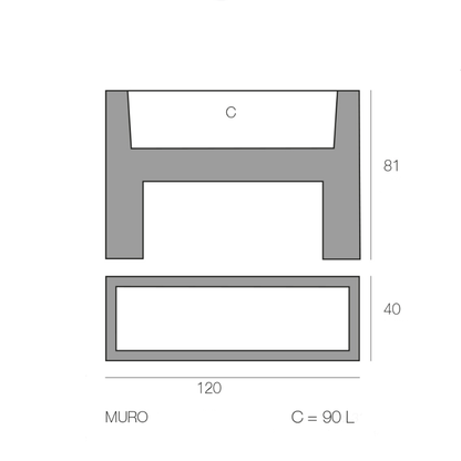 Jardinière - Muro LED