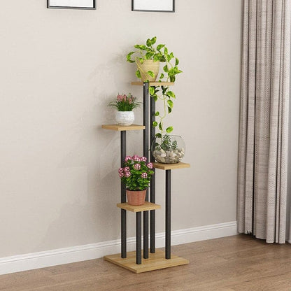 porte plante noir et marron