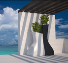 pot de fleurs haut design 