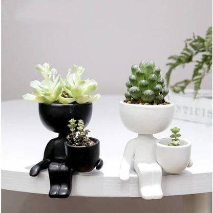 Pot de Fleurs Bonhomme