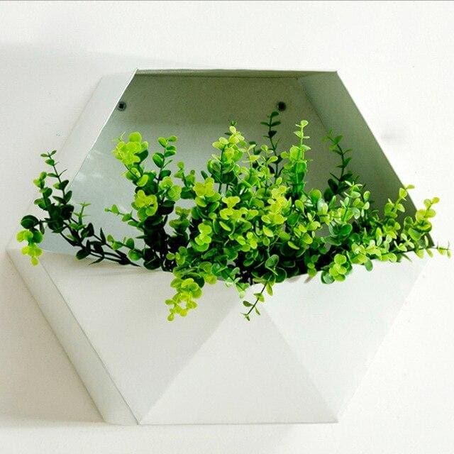 etagere hexagonale blanche