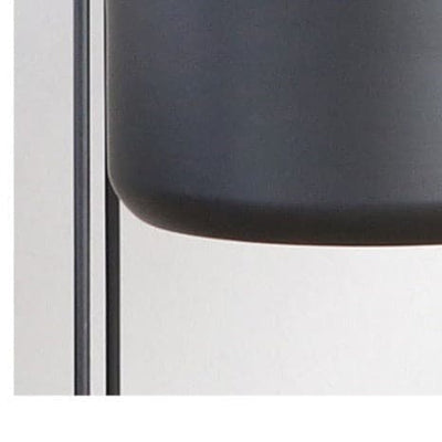 Cache Pot sur Pied Noir <br> Cuadrado