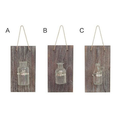 Pot de Fleurs Mural <br> Bois Vintage